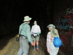 Dan Dorrough; Judy Geisler; Ruth Bennett McDougal Dorrough; tunnel; IAT; Badger State Trail, WI